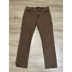 Banana Republic Pants Mens 32x30 Brown Traveler Slim Fit Stretch Cotton Blend